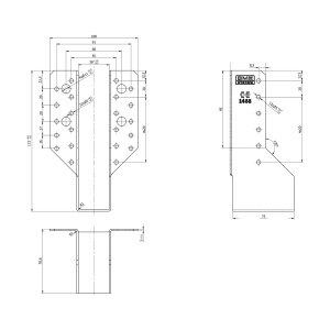 Papuc grinda, Domax, 38x171x75x2,0 mm - Img 4