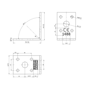 Coltar, Domax, 50x50x35x2,5 mm - Img 4