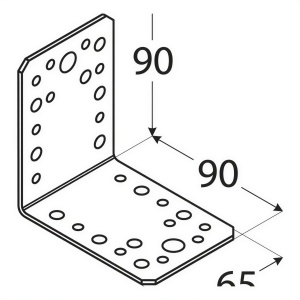 Coltar, Domax, 90x90x65x2,5 mm - Img 2