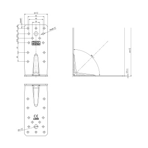 Coltar ranforsat, Domax, 140x140x65x2,5 mm - Img 4