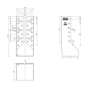 Papuc grinda, tip B, Domax, 76x182x2,0 mm - Img 4