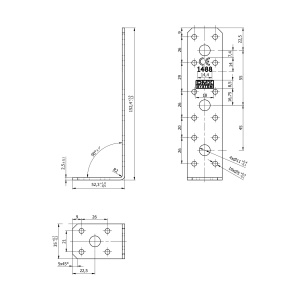 Coltar, Domax, 150x50x35x2,5 mm - Img 4