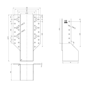 Papuc grinda, Domax, 60x220x75x2,0 mm - Img 4