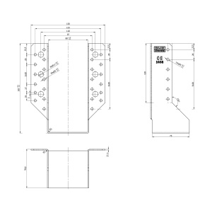 Papuc grinda, Domax, 80x180x75x2,0 mm - Img 4