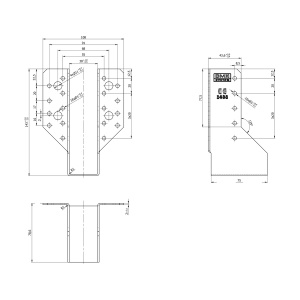 Papuc grinda, Domax, 38x141x75x2,0 mm - Img 4