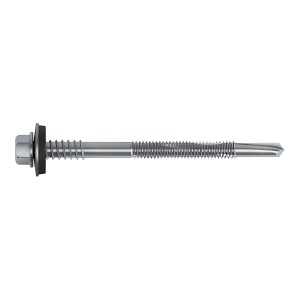 Surub autoforant panouri sandwich 5,5/6,3x105mm, saiba R16, strapungere 12 mm, OEM T12, zincat, 100 buc - Img 3