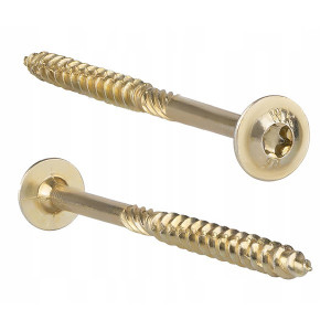 Surub constructii lemn 8x120mm, cap flansat TX40, Klimas WKCP, zincat, 50 buc - Img 3