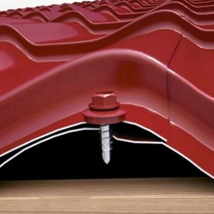 Suruburi autoforante pentru tabla cu cap hexagonal, diferite culori, cutie cu 200 buc, Klimas, 4,8x60 mm - Img 2