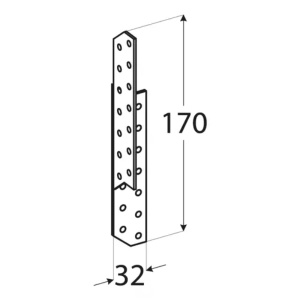 Ancora pana caprior dreapta, Domax, 32x170x2,0 mm - Img 2