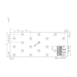 Placa perforata, Domax PP20, 260x120x2 mm - Img 4