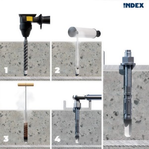 Ancore conexpand metalice pentru beton Index MTA, M10x150 mm - Img 3