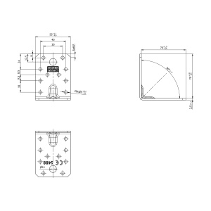 Coltar ranforsat, Domax, 70x70x55x2,5 mm - Img 4