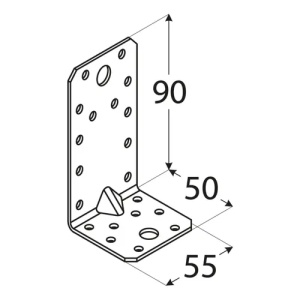 Coltar ranforsat, Domax, 90x50x55 mm - Img 2