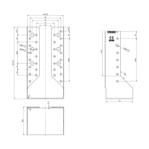 Papuc grinda, tip B, Domax, 100x202x2,0 mm - Img 4