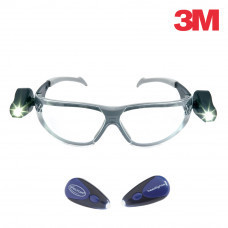 OCHELARI DE PROTECTIE CU LENTILE INCOLORE SI CU LANTERNE LATERALE, GAMA LED LIGHT VISION