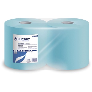 Lavete industriale albastre absorbante ECOLABEL, din fibre reciclate, Skyteck 2.1000L, art.F298