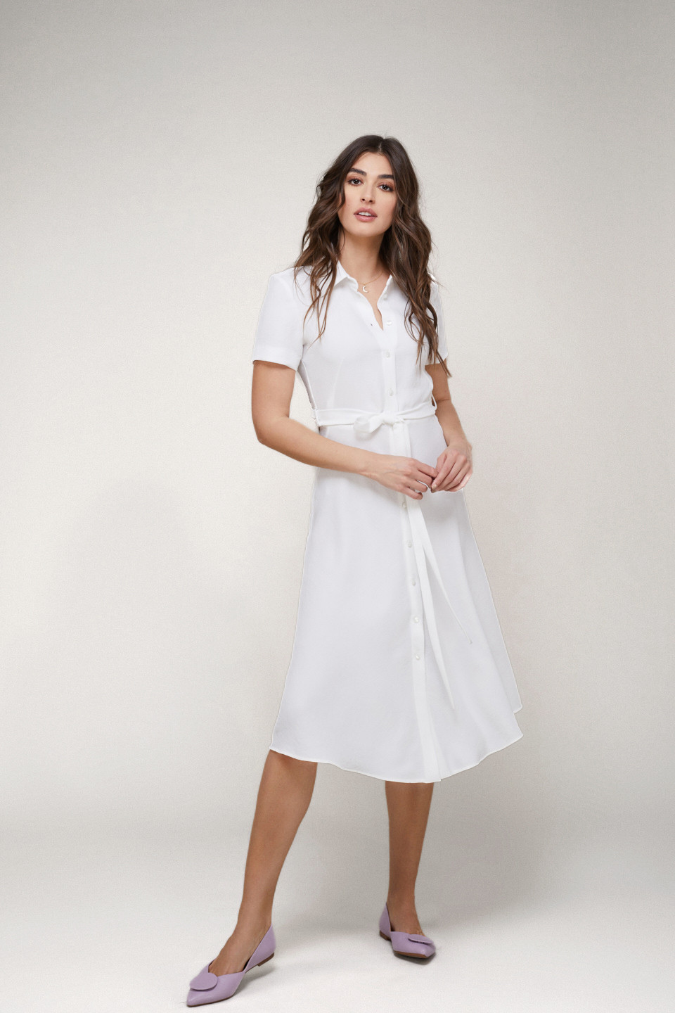 Rochie tip cămașă cu croi cambrat
