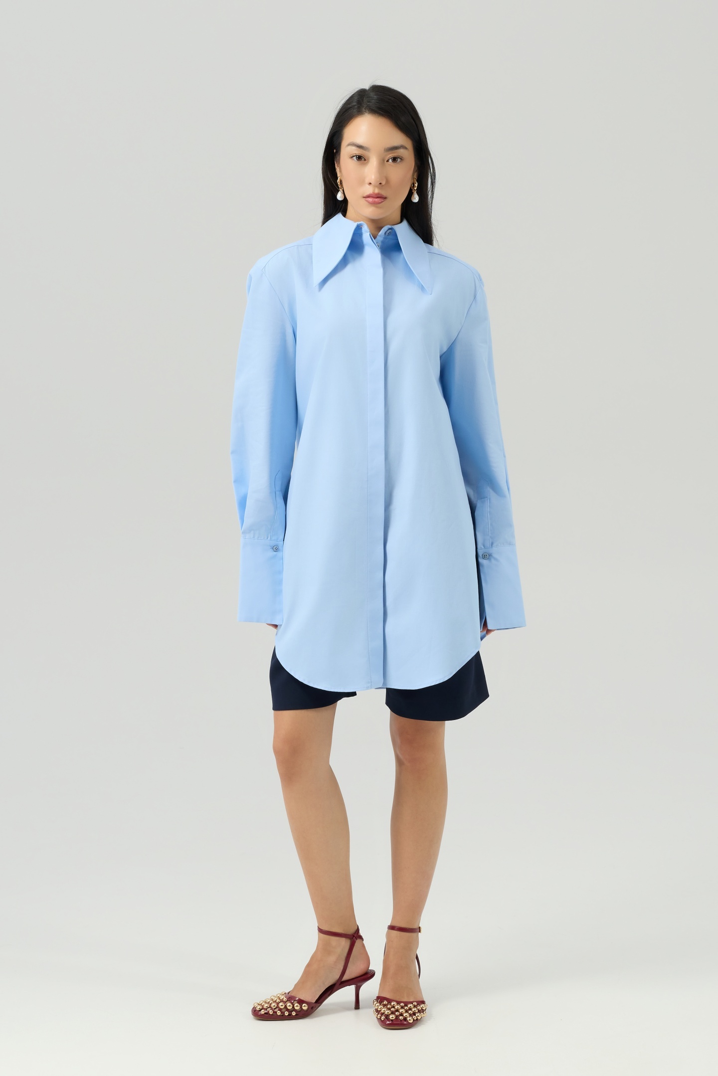 Cămașă bleu oversized SPARK