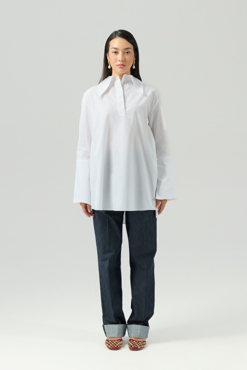 Cămașă albă oversized SOLIDITY