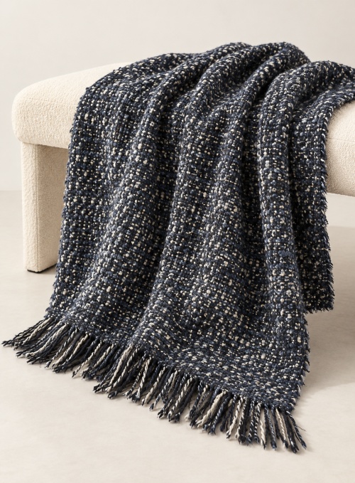 Patura din lana BLANKEY bleumarin