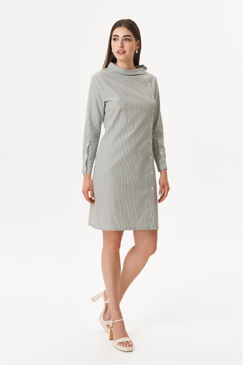 Rochie asimetrică tip cămașă