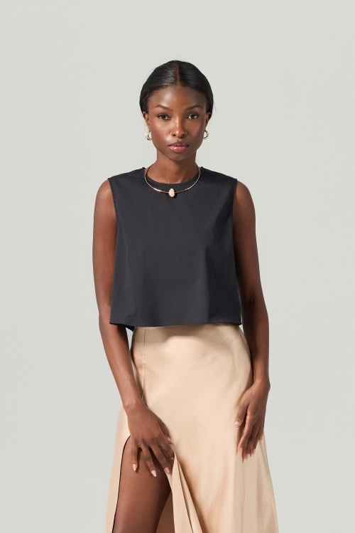 Top negru minimalist TAKER