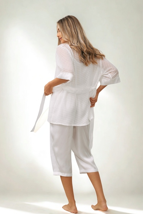 LESS IS MORE SATIN KIMONO