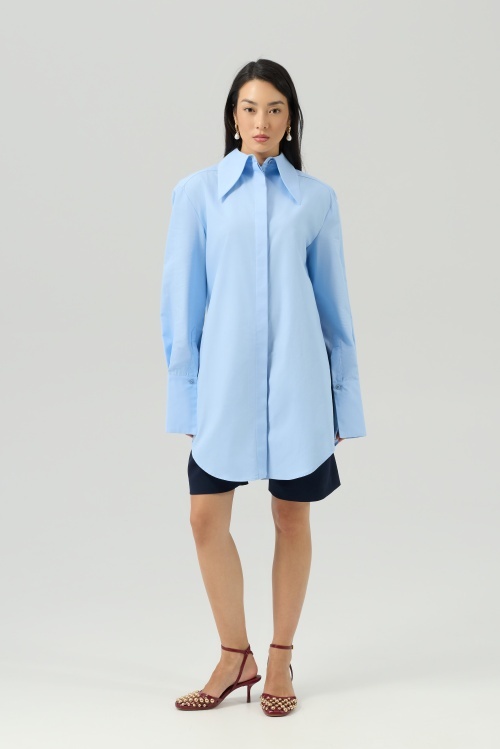 Cămașă bleu oversized SPARK