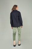 jacheta bleumarin dama lana si pantaloni verzi catifea