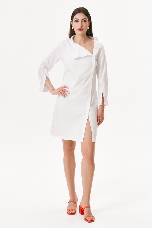 Rochie tip cămașă din poplin de bumbac