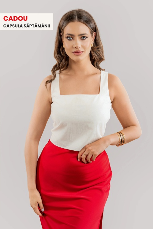 Top crop alb din in TANGO