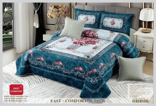 Cuvertura pat din Catifea, 2 Persoane, 5 Piese CATE-53
