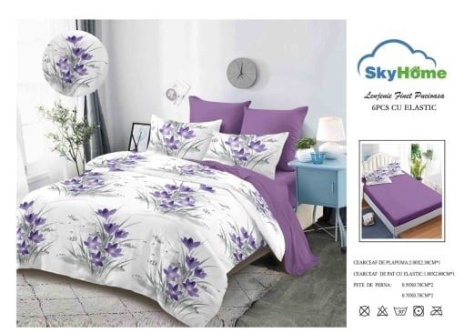 Set Lenjerie cu Elastic Finet 6 Piese SKYF19