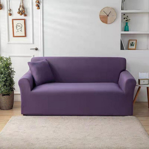 Husa Elastica Pentru Canapea 2 locuri Lila Uni