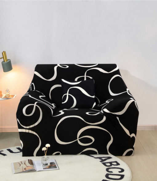 Husa Elastica Pentru Fotoliu Ab / Negru