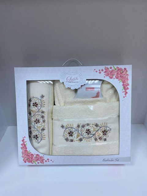 Set Prosoape si Halat din Bumbac 4 Piese LUISA LUS01