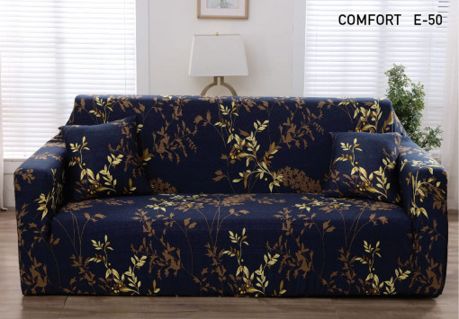 Husa Elastica Pentru Canapea 2 locuri Blue Flower