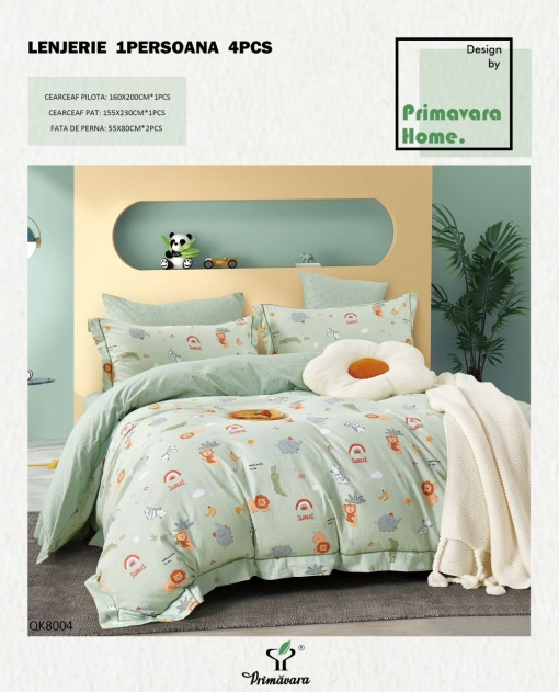 Lenjerie de pat Finet 1 Persoana&Single Bumbac 100% PRIPB06