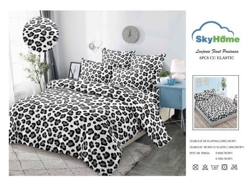 Set Lenjerie cu Elastic Finet 6 Piese SKYF01