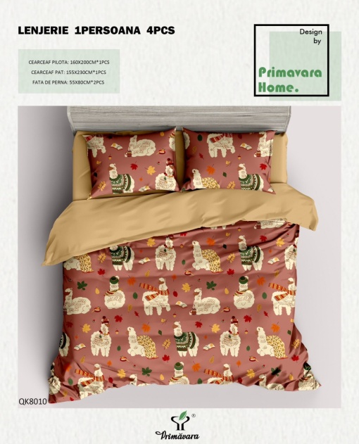 Lenjerie de pat Finet 1 Persoana&Single Bumbac 100% PRIPB07