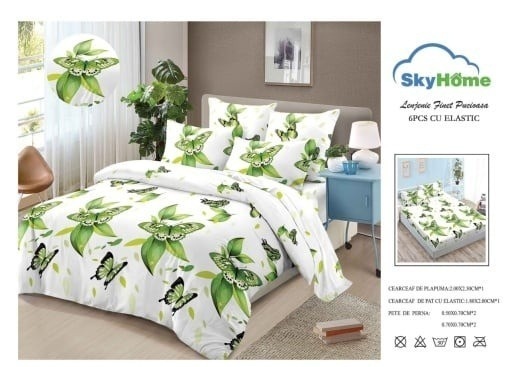 Set Lenjerie cu Elastic Finet 6 Piese SKYF02