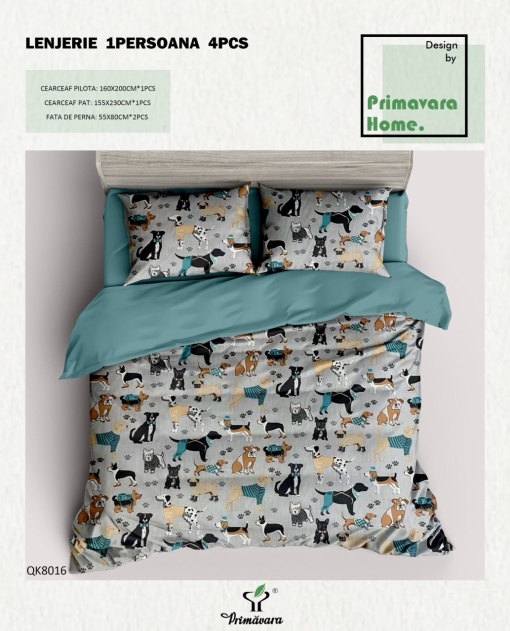 Lenjerie de pat Finet 1 Persoana&Single Bumbac 100% PRIPB08