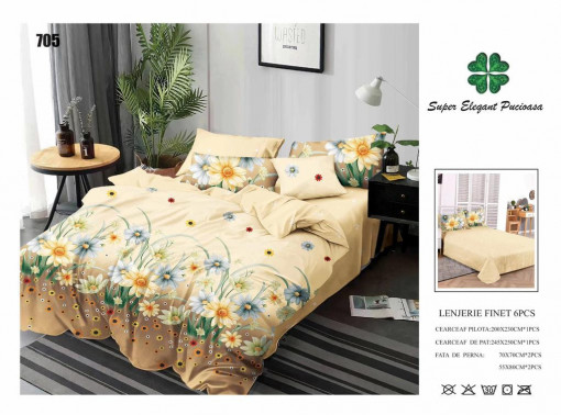 SET LENJERIE SUPER ELEGANT PUCIOASA CU 2 FETE PENTRU PAT DUBLU PE705