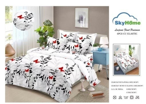 Set Lenjerie cu Elastic Finet 6 Piese SKYF26