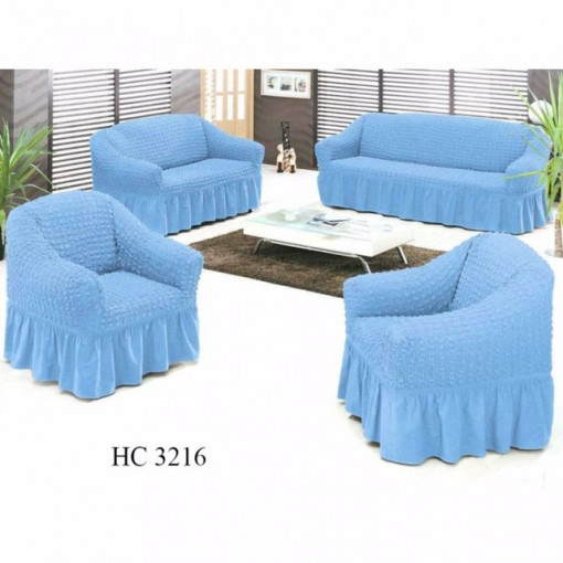 Husa Canapea 3 locuri + Husa Canapea 2 Locuri + 2 Huse Fotolii