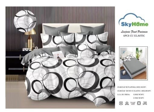 Set Lenjerie cu Elastic Finet 6 Piese SKYF27