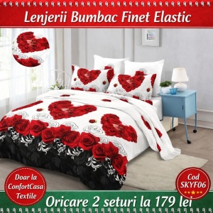 Set Lenjerie cu Elastic Finet 6 Piese SKYF06
