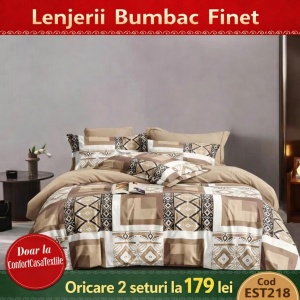 SET LENJERIE EAST COMFORT PENTRU PAT DUBLU FINET GROS EST218