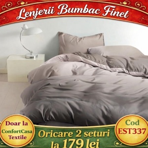 SET LENJERIE EAST COMFORT PENTRU PAT DUBLU FINET GROS EST337