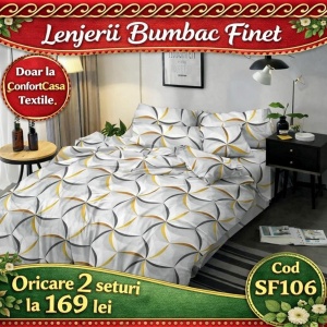 SET LENJERIE SKY HOME PENTRU PAT DUBLU FINET GROS SF106